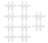 10PCS 6Way Aquarium Water Pipe Adapter Fish Tank Joint Tube Hose Fittings Connector High Strength Plastic Transparent Multiple Sizes for Fish Tank Aquarium Drainage System (7.9MM)