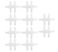 10PCS 6Way Aquarium Water Pipe Adapter Fish Tank Joint Tube Hose Fittings Connector High Strength Plastic Transparent Multiple Sizes for Fish Tank Aquarium Drainage System (4.8MM)