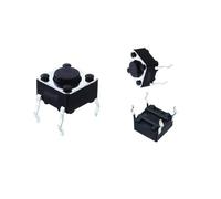 10PCS 6x4.7MM 4-pin switch 4-pin push button switch 6x6x4.7mm copper pin DC12V 50MA(300000 Times Life)
