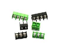 10pcs 7.62mm KF7.62-2P 3P 4P MG762-2 3 4 Pin Can be spliced Screw Terminal Block Connector Black Green 7.62mm Pitch(Black 2P,50 Pcs)