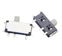 10PCS 7 Pin Mini Slide Switch On-OFF 2Position Micro Slide Toggle Switch 1P2T Miniature Horizontal SMD