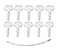 10pcs 787 Ignition Plant Keys Compatible with Heavy Equipment Komatsu Dozer Excavator Kalmar Loader Backhoe Kal-mar Dre-ssta Sa-Kai TR261434
