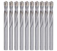 10Pcs 7mm Carbide Drill Bit, Tungsten Steel Straight Shank Twist Drill Bits for Stainless Steel Alloy Metal Plastic Wood