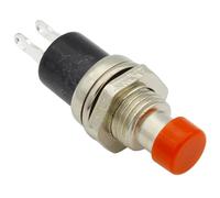 10Pcs 7mm Thread Multicolor 2 Pins Momentary Push Button Switch(Red)