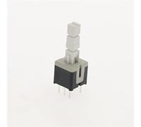 10pcs 8.5 * 8.5 Mm 6 Pin Mini Self-Locking/Momentary Push Button Switch DIP DPDT Multimeter Switch (Color : Self-locking)