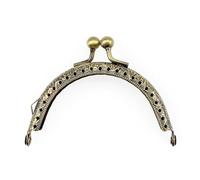 10Pcs 8.5CM Round Vintage Metal Clasp for Bag Coin Purse Frame Sewing Kiss Bags Clutch DIY Lock Hardware for DIY Bag Making Sewing Craft(10Pcs Cinnamon)