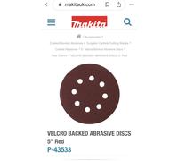 10Pcs 8 Hole Makita Sanding Disc BO5012 BO5010 BO5021 Wood & Metal 5 Inch 40Grit