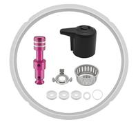 10Pcs 8 Qt Pressure Cooker Accessories Set, Replacement Parts Include Silicone Sealing Ring, Steam Release Handle, Float Valve & Anti-Block Shield with 3 Silicone Caps for Duo/Duo Plus 8 Quart