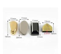 10Pcs 9/12mm Metal Zipper Stopper Handbags Zip Screw Plug Buckle Jacket Shoes Zippers Tail Lock Clip Bags Hardware Accessories(BF232-Brass-12mm)