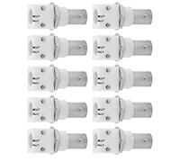 10pcs 90 Degree White Board BNC Connector PCB Mount RF Adapter Low Frequency Signal Transmission for CCTV Systems