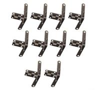 10pcs 90 Degree Wooden Box Support Hinges Made of Iron for Jewelry, Wine, and Watch Cases Providing Strong Support and Smooth Operation (Bronze)