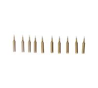 10Pcs 900M-TB Soldering Iron Tips - 60W Gold Replacement Welding Heads with Fast Heating for Adjustable Temperature Soldering Stations (200-480℃) (Gold 900M-T-I)