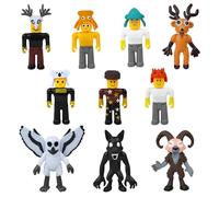 10PCS 99 Nights In The F0rest Figures Funny Toy, 99 nights in the f0rest Model Set Game Characters Monster Figures with Deer Owl Ram Design Monster Figures for Fans Boys Girls Collectors