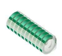 10PCS 9MM Embossing Tape Compatible with E101 12965 1540 1610 Manual Typewrite Label Maker DIY Tape(Green)