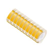 10PCS 9MM Embossing Tape Compatible with E101 12965 1540 1610 Manual Typewrite Label Maker DIY Tape(Yellow)