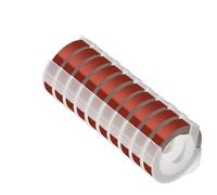 10PCS 9MM Embossing Tape Compatible with E101 12965 1540 1610 Manual Typewrite Label Maker DIY Tape(Maroon Red)
