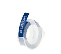 10pcs 9mm Plastic Label for 3D Embossing Tape Mixed Colors for E101 Label Maker Compatible for 1610 Label Printer(Dark Blue)