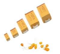 10PCS A B C D Case Tantalum Capacitor 6V 10V 16V 25V 35V 50V 0.1UF 1uf 2.2UF 4.7UF 10UF 22UF 33UF 47UF 100UF 220uF 330UF 470UF BIANMTSW(D 25V 10uF 106)