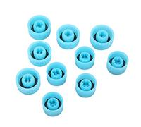 10Pcs A/C Refrigerant Port Cap W High Low Side Air Conditioning Service Dust Cover Automotive Valve Stem Caps Included 10 X Air Conditioning Valve Cap Car AC