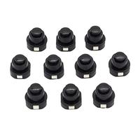 10PCS A Lot Flashlight Torch Part Round Push Button Switch Black DC 30V 1A 10mm X 10mm