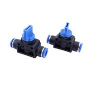 10pcs a lot HVFF Pneumatic Hand Valve air Pressure Switch Quick Hose Connector 4mm/6mm/8mm Hose Fitting(4mm)