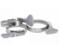 10pcs A2 Grip Hose Clip 80mm-100mm - Adjustable 304 Stainless Steel Duct Clamps for Pipe, Air Ducting, Worm Drive Hose