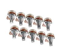 10pcs A20K Guitar Potentiometer Split Shaft Volume Tone Control Pot for Electric Guitar Amplifier & Easy Installation Split Shaft Long Knurled Volume Tone Control Guitar Potentiometer