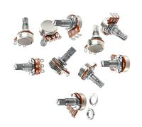 10Pcs A20K Guitar Potentiometers Split Shaft Volumes Tone Control Pots for Electric Guitars Amps & Easy Install Guitar Amps Potentiometer