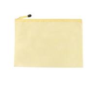 10pcs A3 Size, Clear Zipper Bag, Waterproof and Dust-Proof, Mesh, for Documents, Paper, Cosmetics for Office(Yellow)