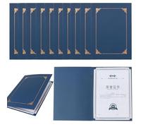 10pcs A4 Certificate Folders Certificate Holders Professional Certificate Sleeves Honor Certificate Covers for Award Certificates Diploma Cover Graduation Diploma Holders Folders Certificate Protector