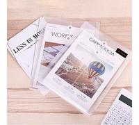10Pcs A4 Foolscap Envelopes Folder with String Plastic Files Wallet Folder Documents Bag Expandable Project Pockets Paperwork Organiser Storage Pouch Waterproof for Papers Certificates Bills Receipts