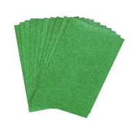 10pcs A4 Glitter Cardstock Green Sparkle Card Sheets for DIY Crafting
