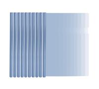 10PCS A4 Report Covers with Clear Sliding Bar, Plastic Sliding Bar Binder Cover, Transparent Slide Binder File Folder for School Office Documents Classification, Blue