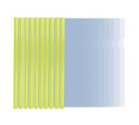10PCS A4 Report Covers with Clear Sliding Bar, Plastic Sliding Bar Binder Cover, Transparent Slide Binder File Folder for School Office Documents Classification, Yellow