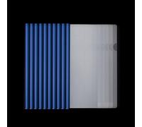 10PCS A4 Report Covers with Sliding Bar, Plastic Sliding Bar Binder Cover, Transparent Slide Binder File Folder for School Office Documents Classification, Blue