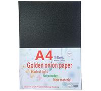 10pcs A4 Sheets Black Glitter Cardstock Card Making DIY Material Sparkling Craftwork Scrapbooking Gift Wrapping Box Tissue Paper Sheets for Wrapping
