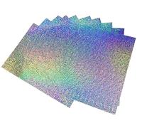 10pcs A4 Sheets Colours Mirror foil Holographic Laser Sparkling Dots Surface Cardstock Card Making DIY Material Craftwork Scrapbooking Gift Wrapping Box
