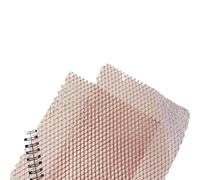 10Pcs A5 Color Glitter Rhombus Gauze Art Scrapbooking Paper DIY Junk Journal Planner Collage Background Decorate Materials for Making(Red)