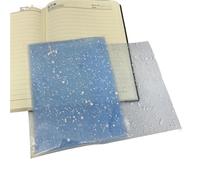 10Pcs A5 Color Snow Point Mesh Gauze Handmade Paper Scrapbooking Decoration DIY Junk Journal Planner Collage Background for Making(Blue)