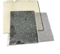 10Pcs A5 Color Snow Point Mesh Gauze Handmade Paper Scrapbooking Decoration DIY Junk Journal Planner Collage Background for Making(Black)