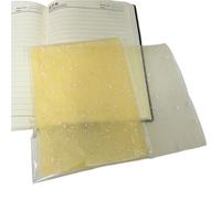 10Pcs A5 Color Snow Point Mesh Gauze Handmade Paper Scrapbooking Decoration DIY Junk Journal Planner Collage Background for Making(Yellow)