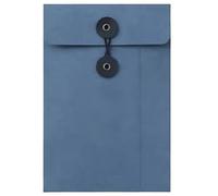 10Pcs A5 Kraft Paper Envelopes Portfolio File Folder Storage Pouch Paper Wallet Foolscap Paper Organiser with String Fastener Closure for Office School Travel