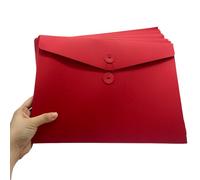 10pcs A5 Kraft Paper Envelopes Portfolio Foolscap File Folders Document Folder with String Fastener Closure Wallet Pockets File Bags Storage Pouch Paperwork Organizer Bag for Office School Home