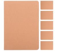 10pcs A5 Lined Notebook 36 Pages Khaki Paper Writing Pad for Students | Smooth Writing Surface, Sturdy Cover, Simple Minimalist Look, Class Notes and Office Meetings, Agenda Planning