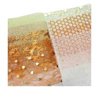 10Pcs A5 Mixed Special Mesh Gauze Scrapbooking Supplies DIY Junk Journal Planner Collage Background Paper Decoration Material for Making(Orange Yellow)
