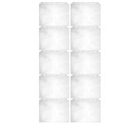 10pcs A5 Plastic Photo Sleeves 7 Ring Binder Refill Pages | 4 Pocket Layout, Finish, Preserves Image Quality, for Photos and Wedding Albums