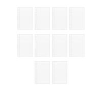 10Pcs A6 Binder Pockets, 6 Ring A6 Binder BusinessCard Sleeves, Zipless Money Folder Organizer, Multifunctional Planner Refill Pages for BusinessCard, Credit Card and K-p o p Photocard
