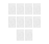 10Pcs A6 Binder Pockets, 6 Ring A6 Binder BusinessCard Sleeves, Zipless Money Folder Organizer, Multifunctional Planner Refill Pages for BusinessCard, Credit Card and K-p o p Photocard