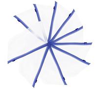 10pcs A6 Binder Zipper Pouch Blue PVC for Study and Training Use