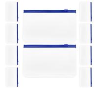10pcs A6 Loose Leaf Binder Pouch with Zipper for Study Organization